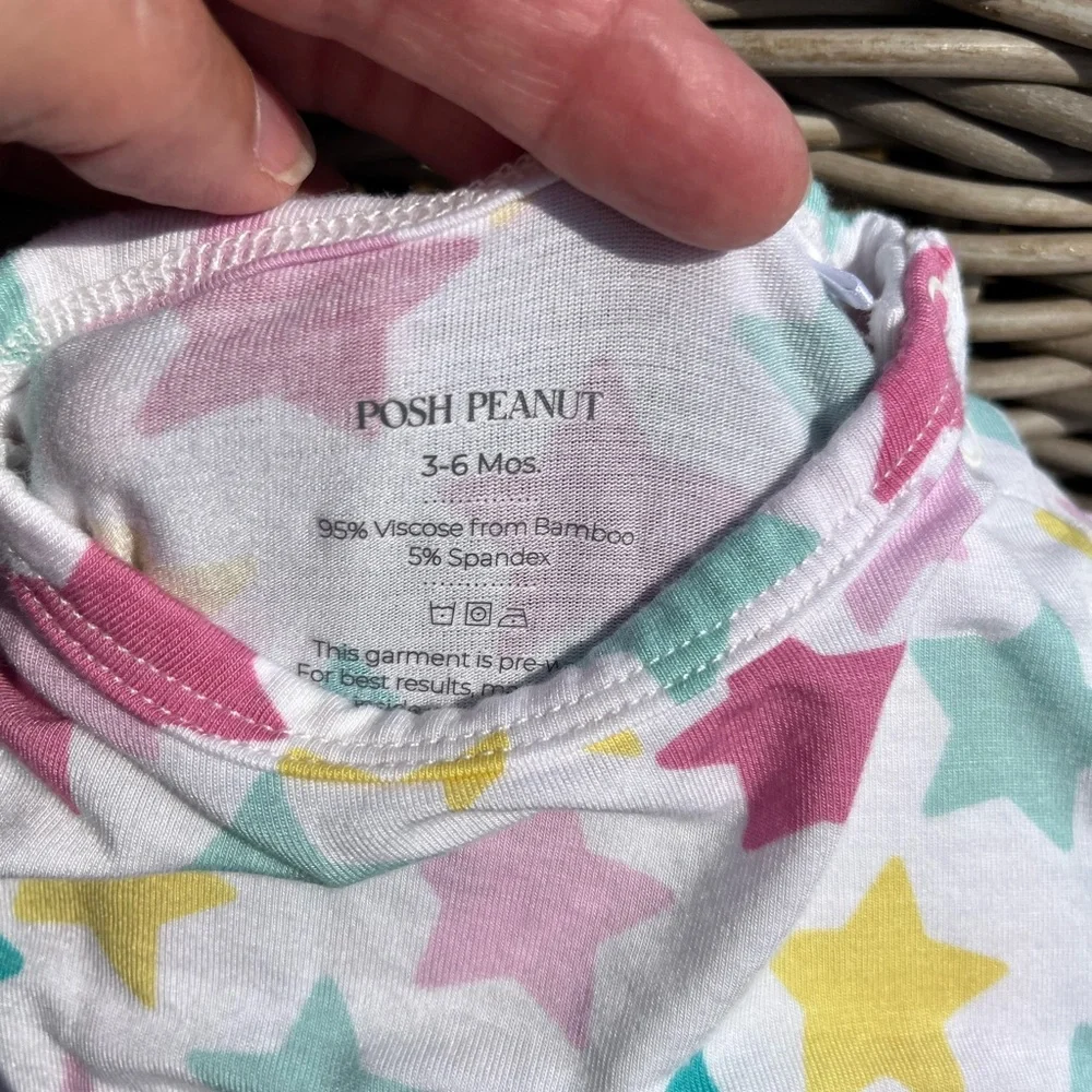 Posh Peanut 2-Fer  Star dress w/ bloomers and Unicorn  onesie Dress 3-6 month
